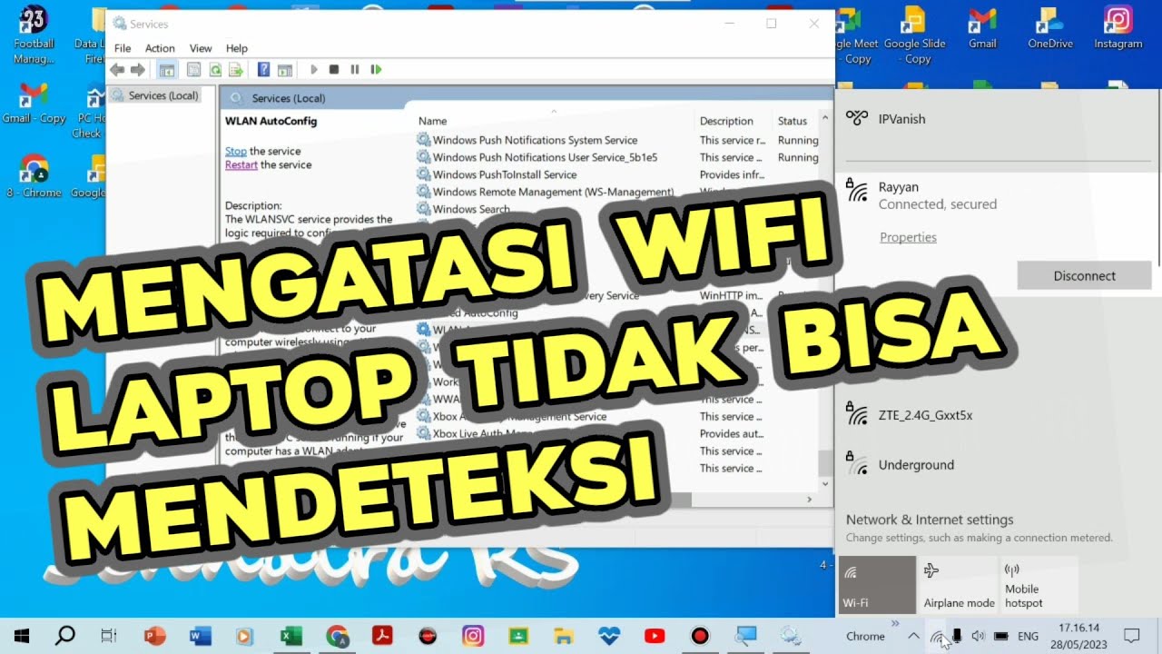 Cara Mengatasi Wifi Laptop Tidak Bisa Mendeteksi Hotspot / Tidak Bisa Mencari Jaringan