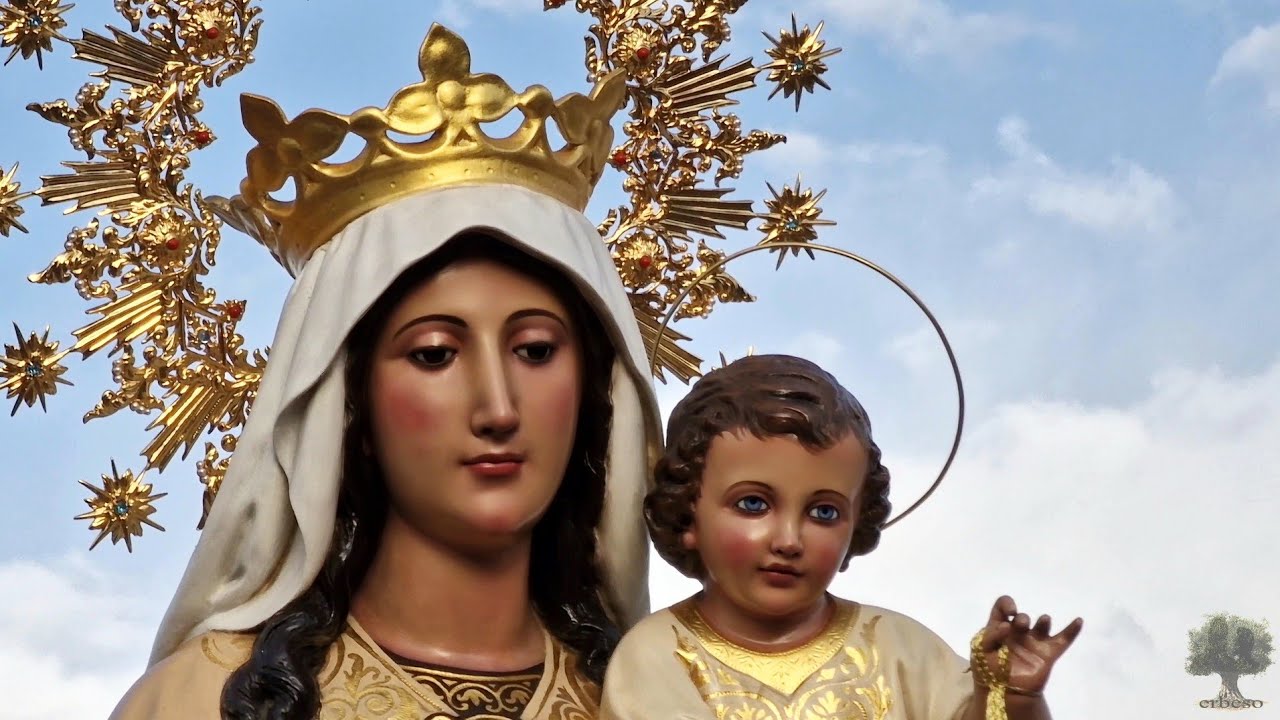 Traslado matinal de la Virgen del Carmen de El Palo tras la misa del Alba - BCT Gitanos (Málaga)