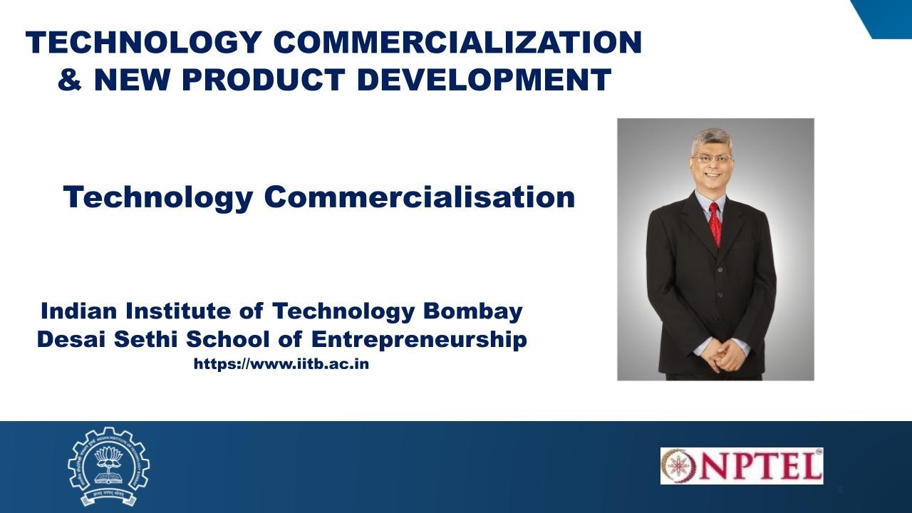 Week 4: Module 7 : Technology Commercialisation
