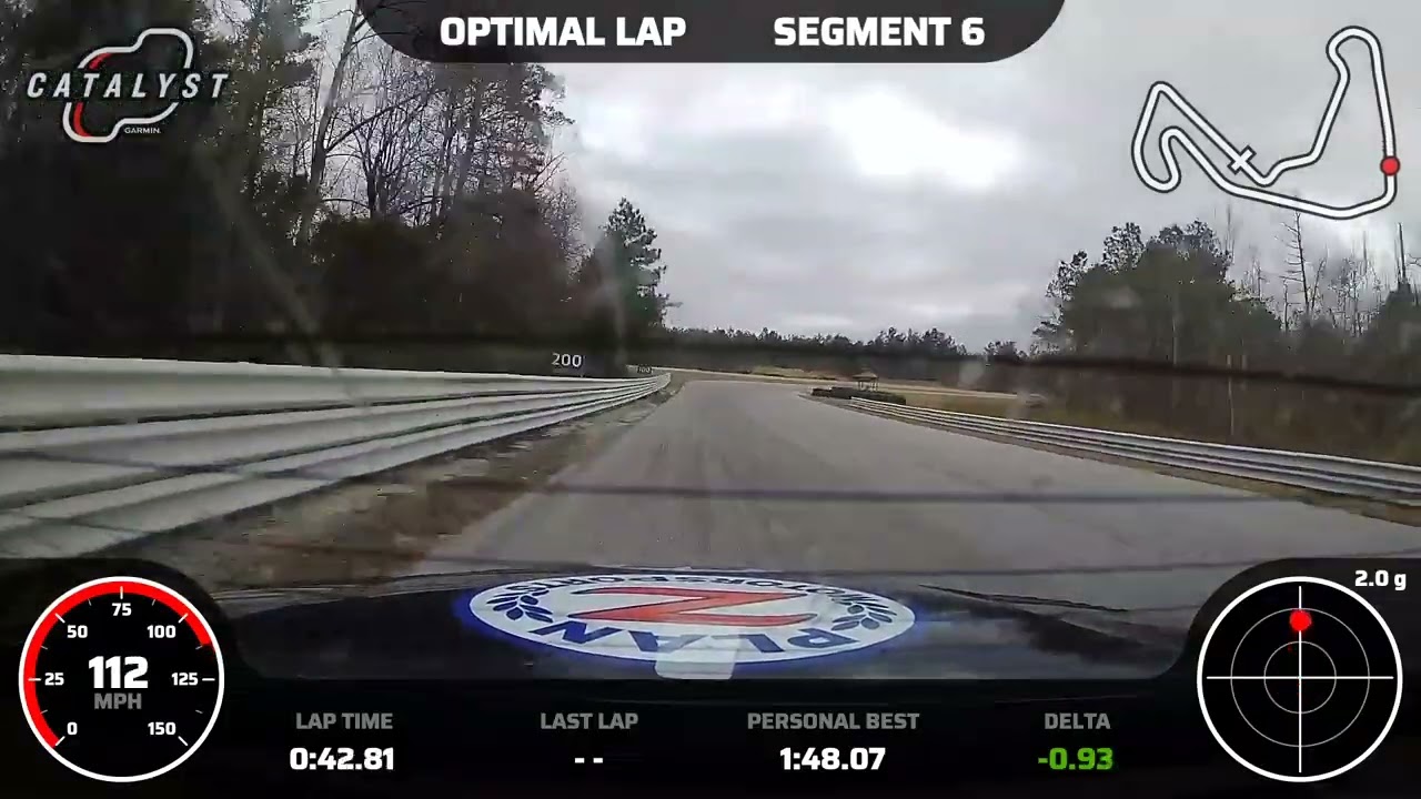 Garmin - Jon's optimal lap Sunday