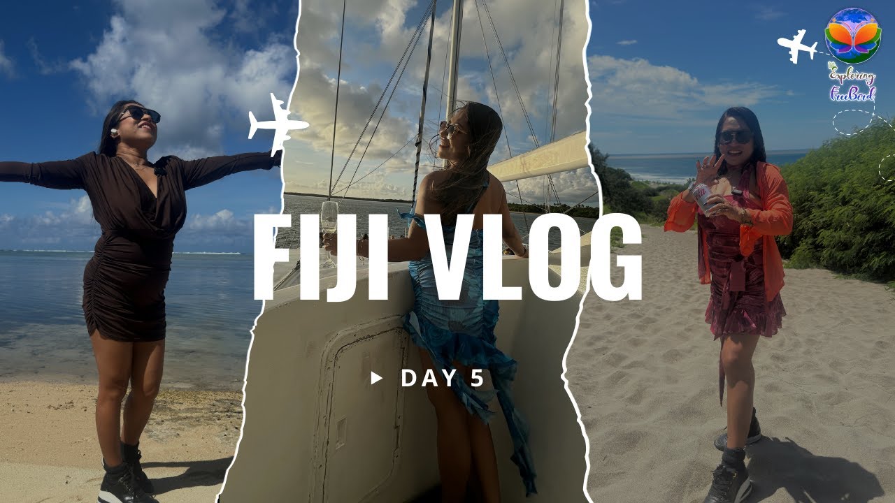 Fiji Vlog-Ep 5 | Sigatoka Sand Dunes, Natadola Beach & Sunset Dinner Cruise 🌴⛵
