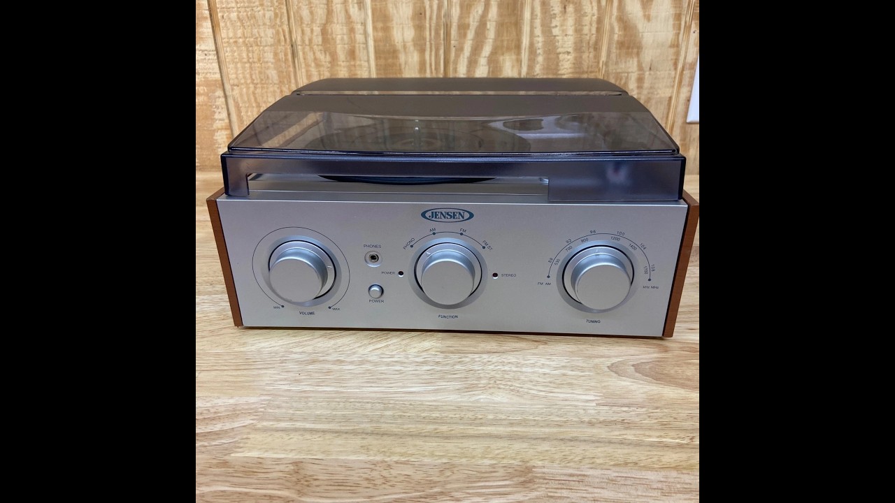 JENSEN 3 SPEED RECORD PLAYER / GOODWILL 10 BUCKS / FIRST TEST / WORKS