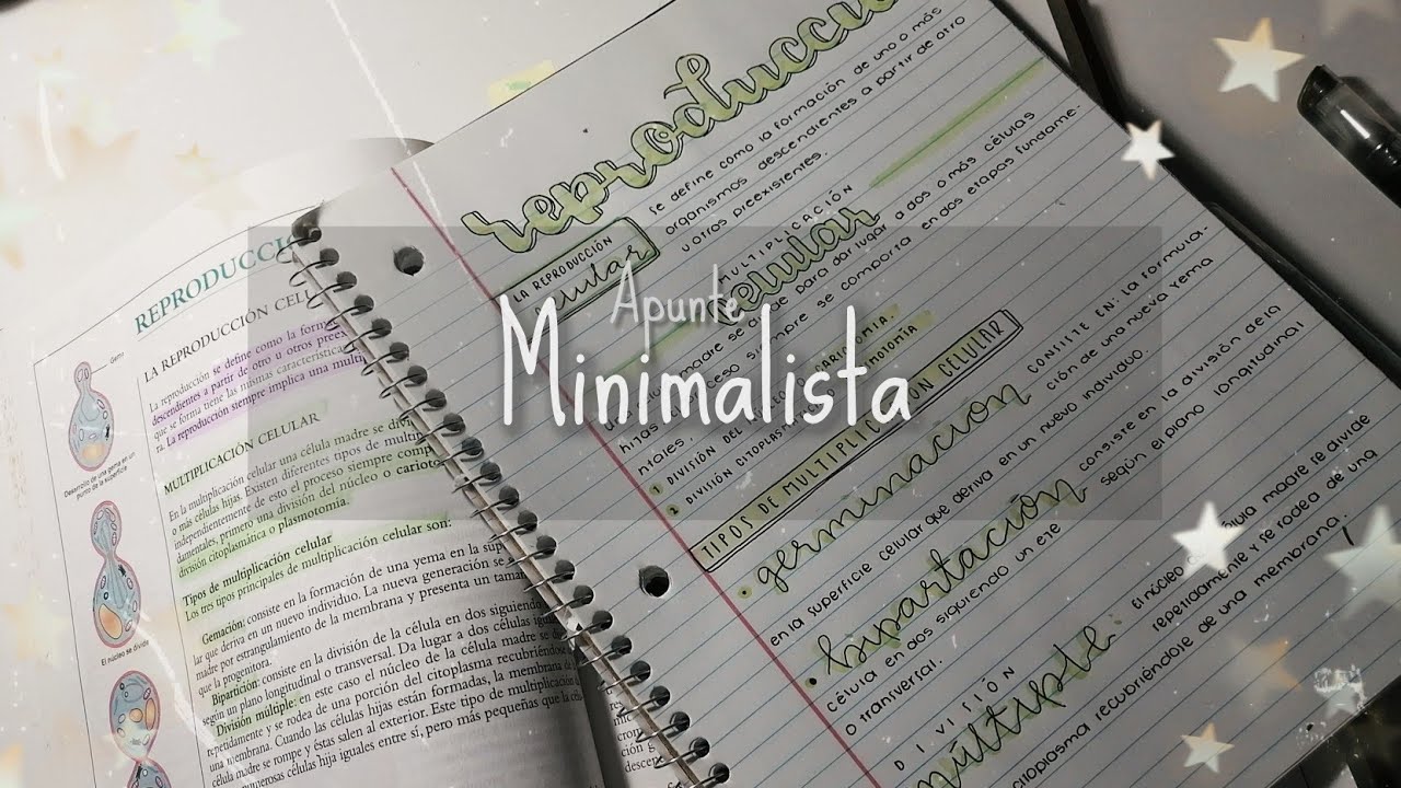 Apuntes minimalistas con 2 materiales