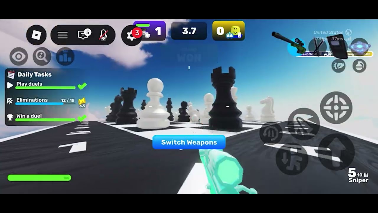 Can I play RIVALS using only SNIPER?