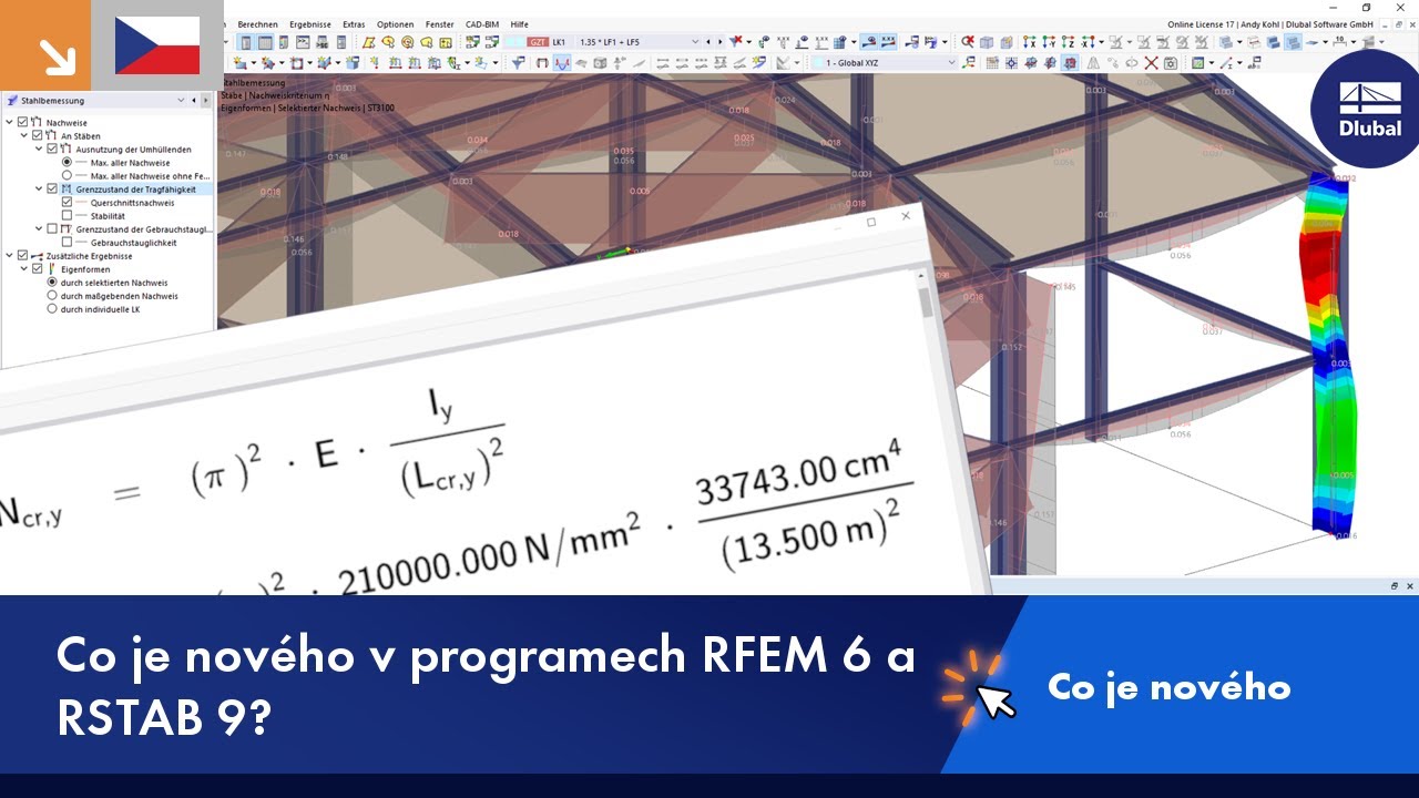 WIN 001 | Co je nového v programech RFEM 6 a RSTAB 9