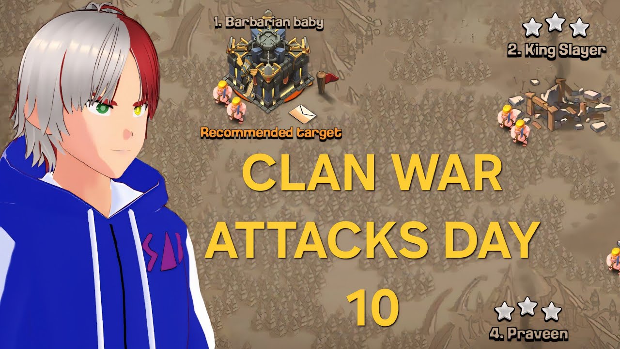 Clan War Attacks - Day 10 | Clash Of Clans