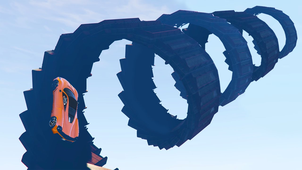 WORLD'S LONGEST SPIRAL LOOPING! (GTA 5 Funny Moments)