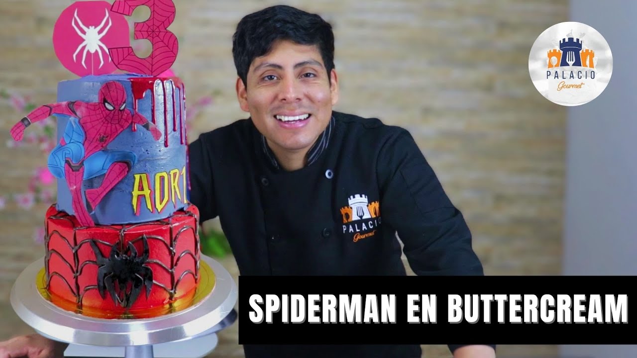 Torta de SPIDERMAN en BUTTERCREAM 🕷️🇵🇪