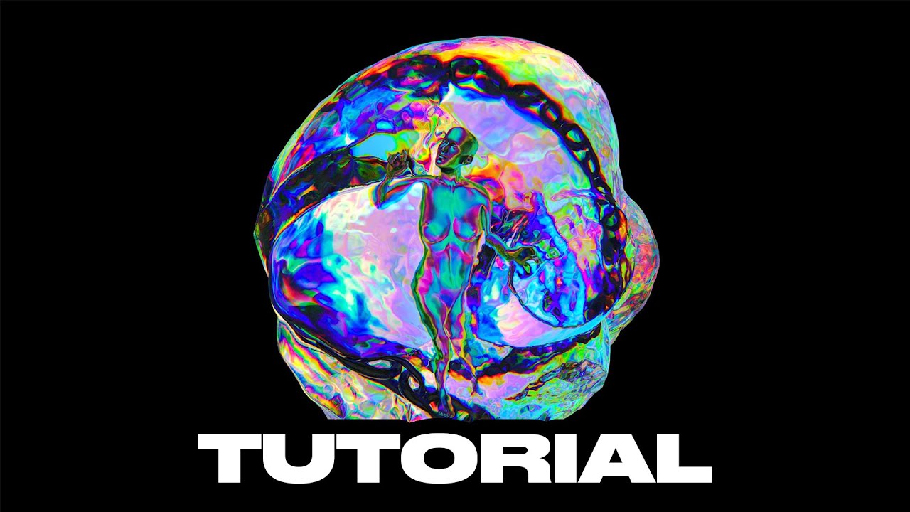 Abstract Colorful Bubble Render ꟷ Tutorial by @justins_posters