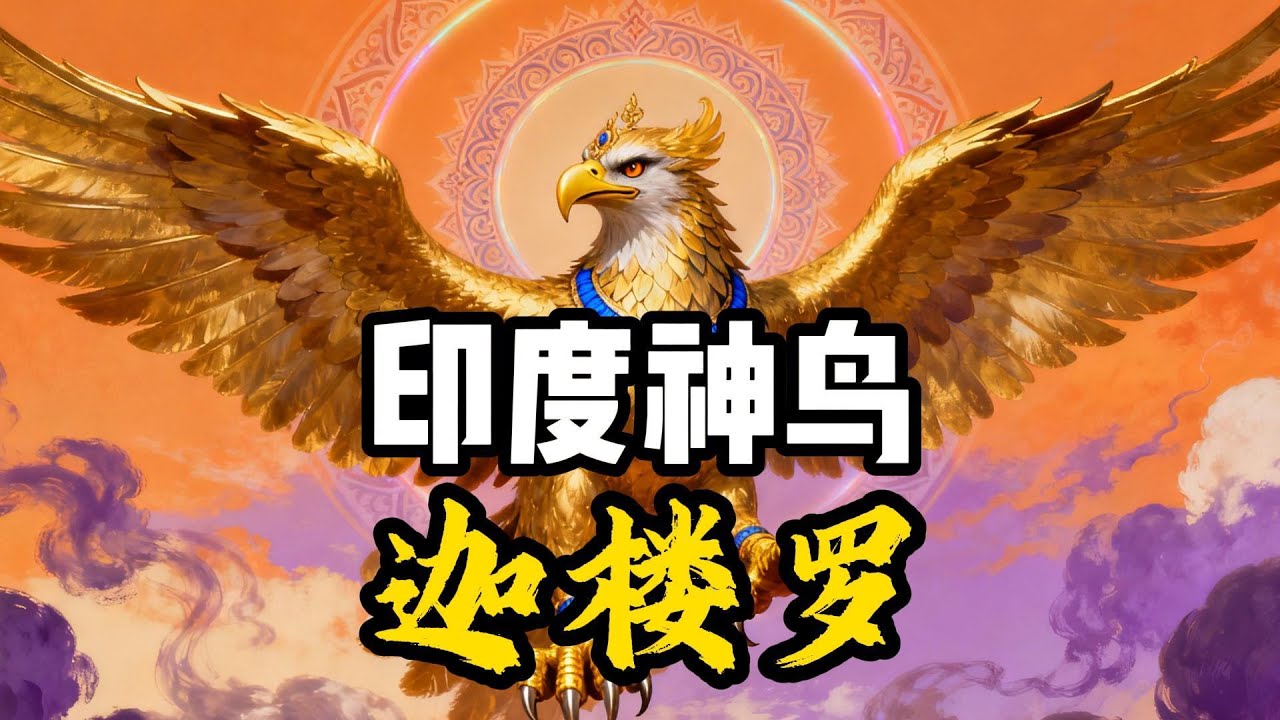 印度神鸟迦楼罗，竟是大鹏金翅鸟原型？【印度教神话第七期】