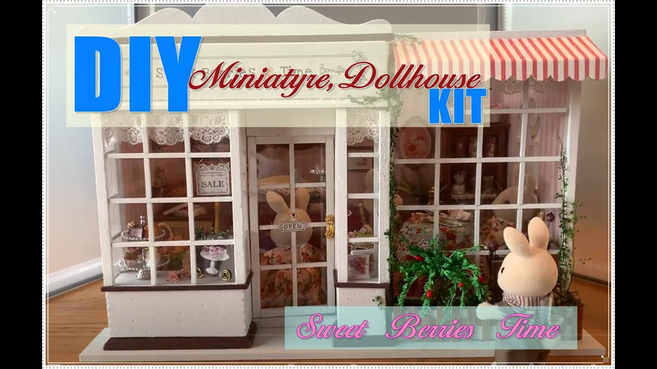【DIY ミニチュア】ドールハウス・キット4つ目 [Sweet Berries Time]、Miniature Dollhouse Kit