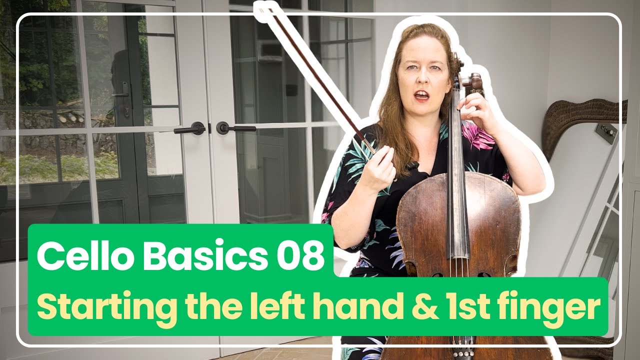 Cello Basics 08: Starting the Left-hand, C-Shape & 1st Finger Placement | Ailbhe McDonagh
