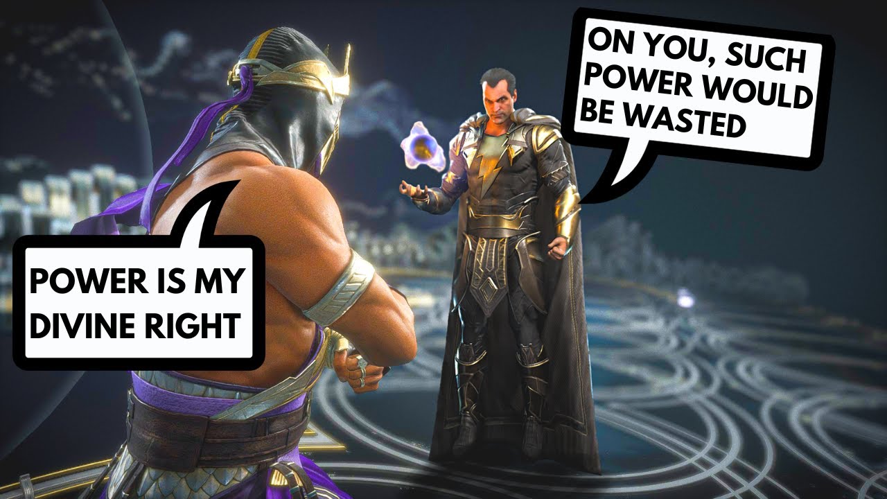 MK VS DC: Диалоги вступления Rain Vs Black Adam