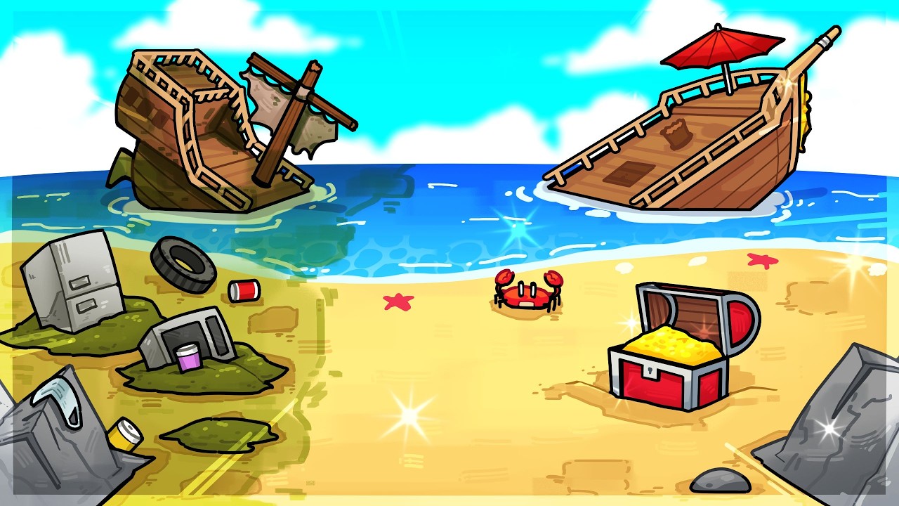 I cleaned this whole island to find treasure