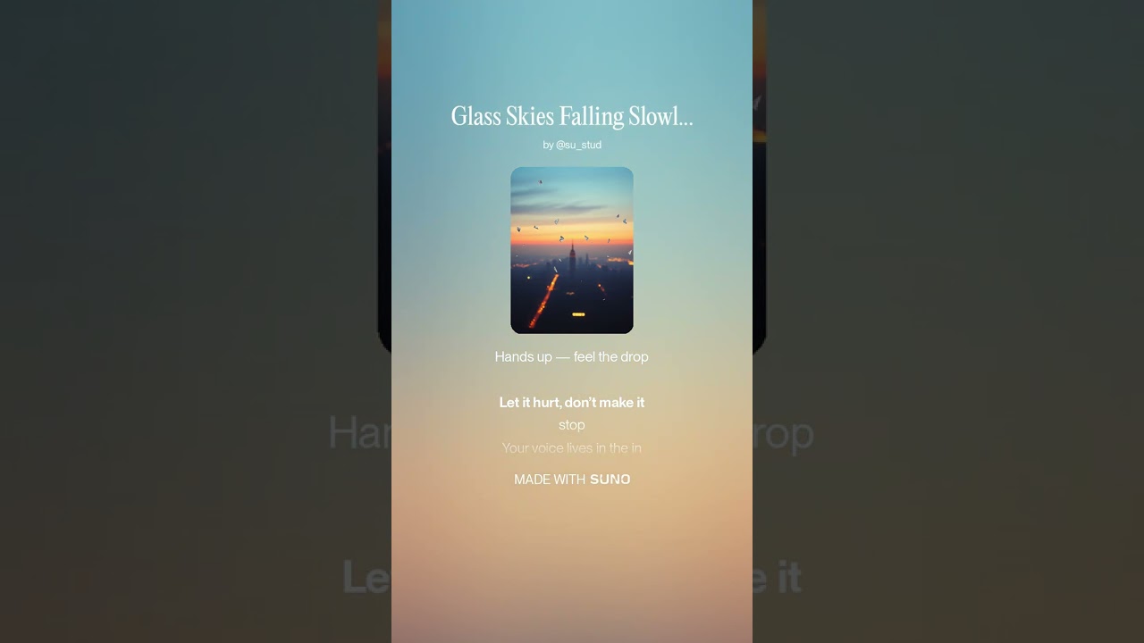 Glass Skies Falling Slowly