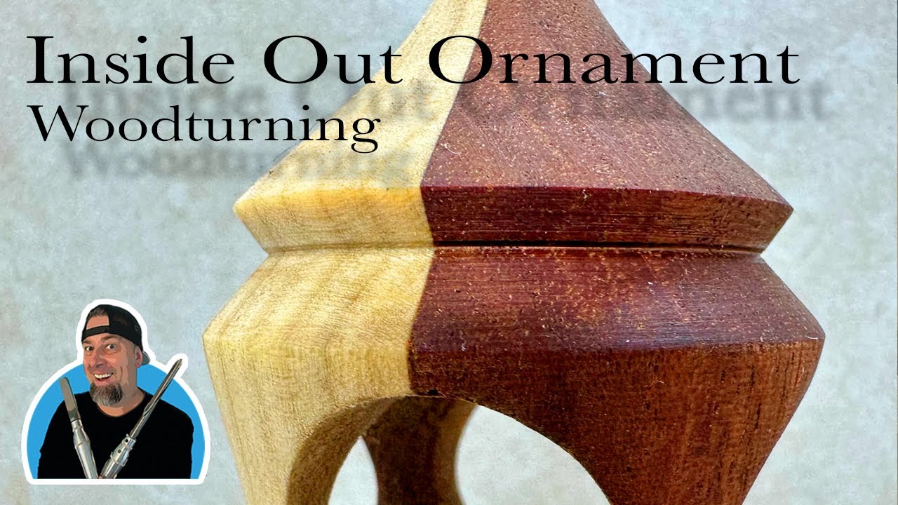 Inside out ornament Woodturning