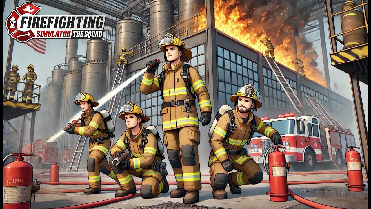 HOLY SMOKES?!?! WE GOT HIT BY A HUGE BACKDRAFT! (Firefighting Simulator W/Aaron, Beamed & Royce)