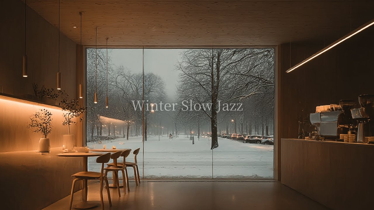 [playlist] Café Jazz for Work & Reading | Watching Snow Fall Outside the Window