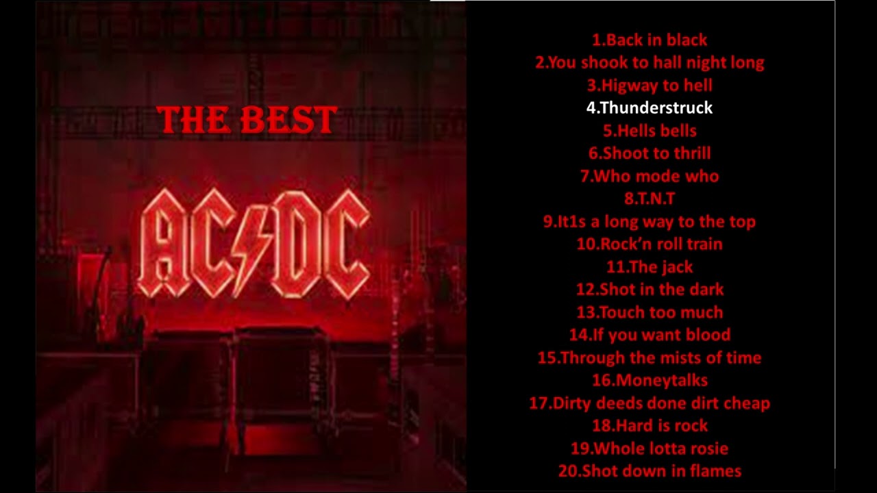 AC DC THE BEST OF SONGS