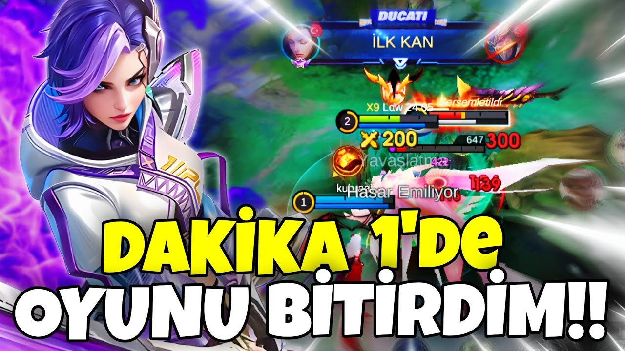 DAKİKA 1 ORMANCI OYUNDAN D&Uuml;Ş&Uuml;REN BENEDETTA !! AGRESİF OYNA KAZAN ! | Benedetta | Mobile Legends