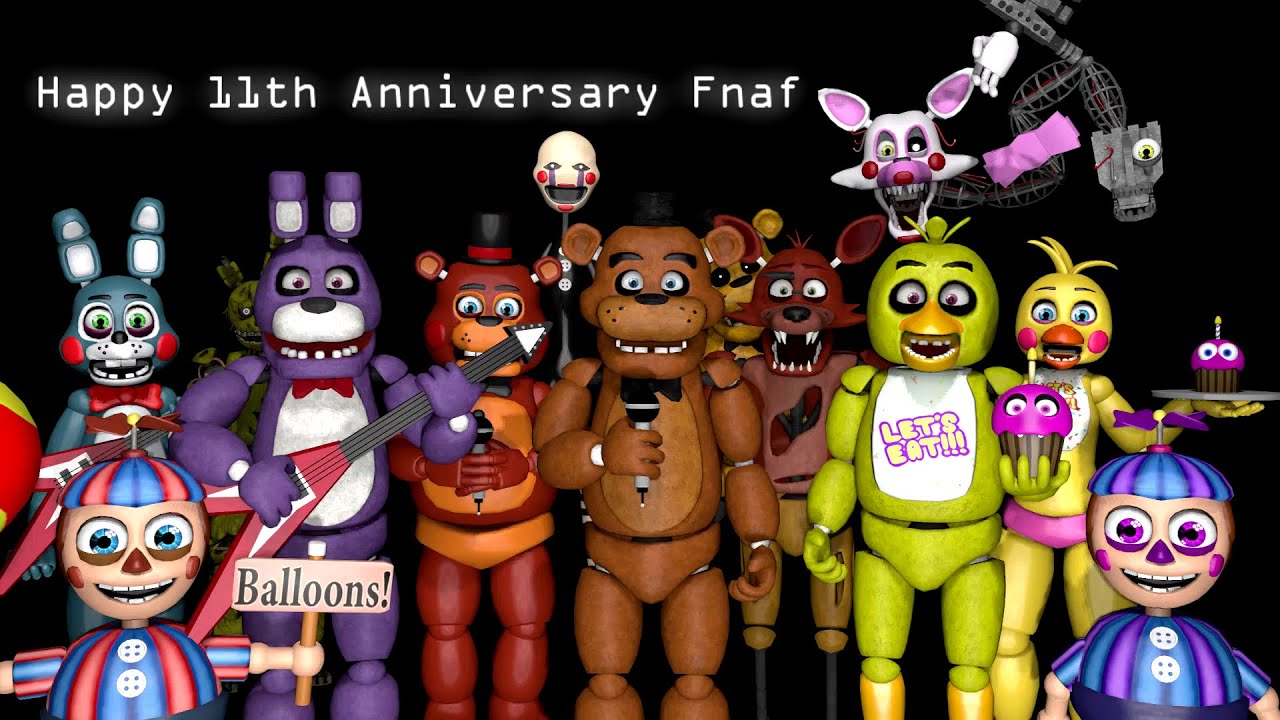 [SFM/FNAF] Fnaf 11th Anniversary - Nostalgia 2015...