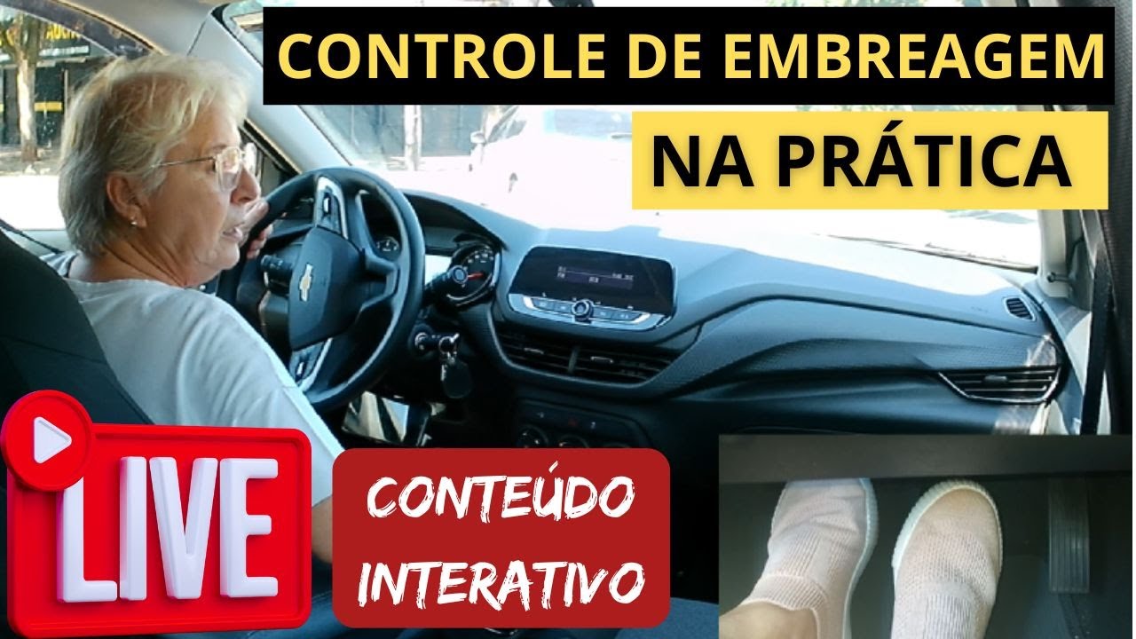 CONTROLE DE EMBREAGEM  na prática!  Live interativa
