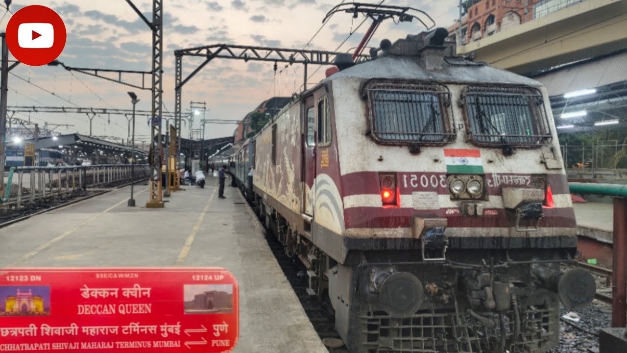 Full Journey | Legendary DECCAN QUEEN SF | Pune to Mumbai | Amul Livery WAP5 | ISO Certified Train