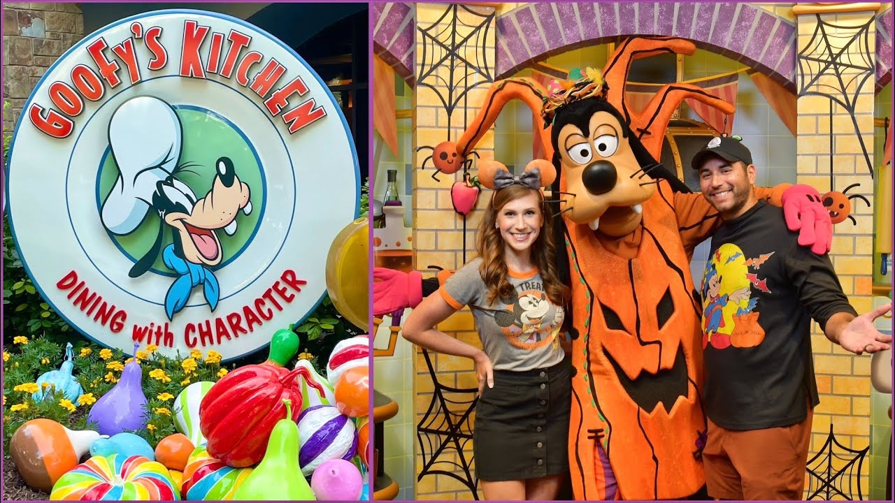 NEW Goofy's Kitchen Halloween Dinner! Buffet Character Dining at Disneyland Hotel