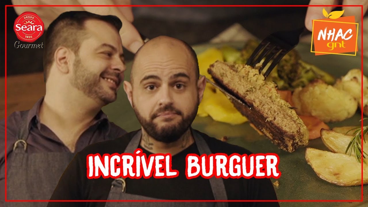 Hamb&uacute;rguer com crosta de ervas e batatas r&uacute;sticas assadas | Caio Novaes | Meu Amigo &eacute; Gourmet