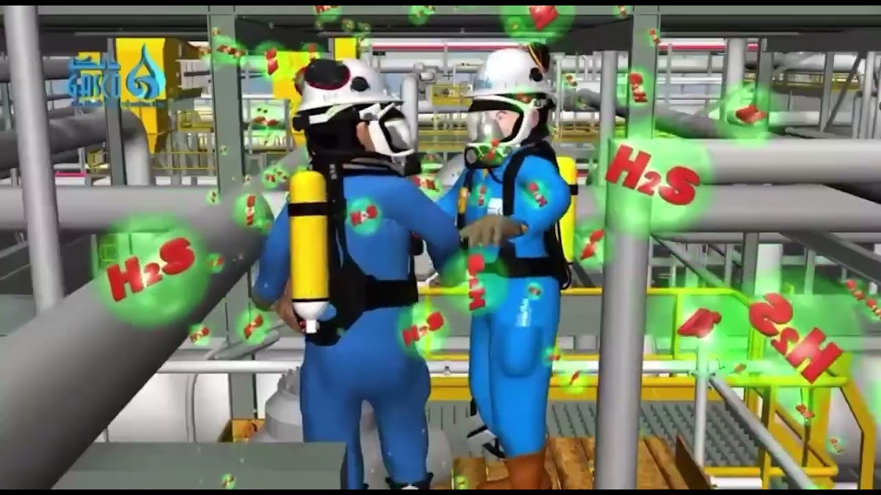 Hazards and safety measures on Hydrogen Sulphide Gas - Animation