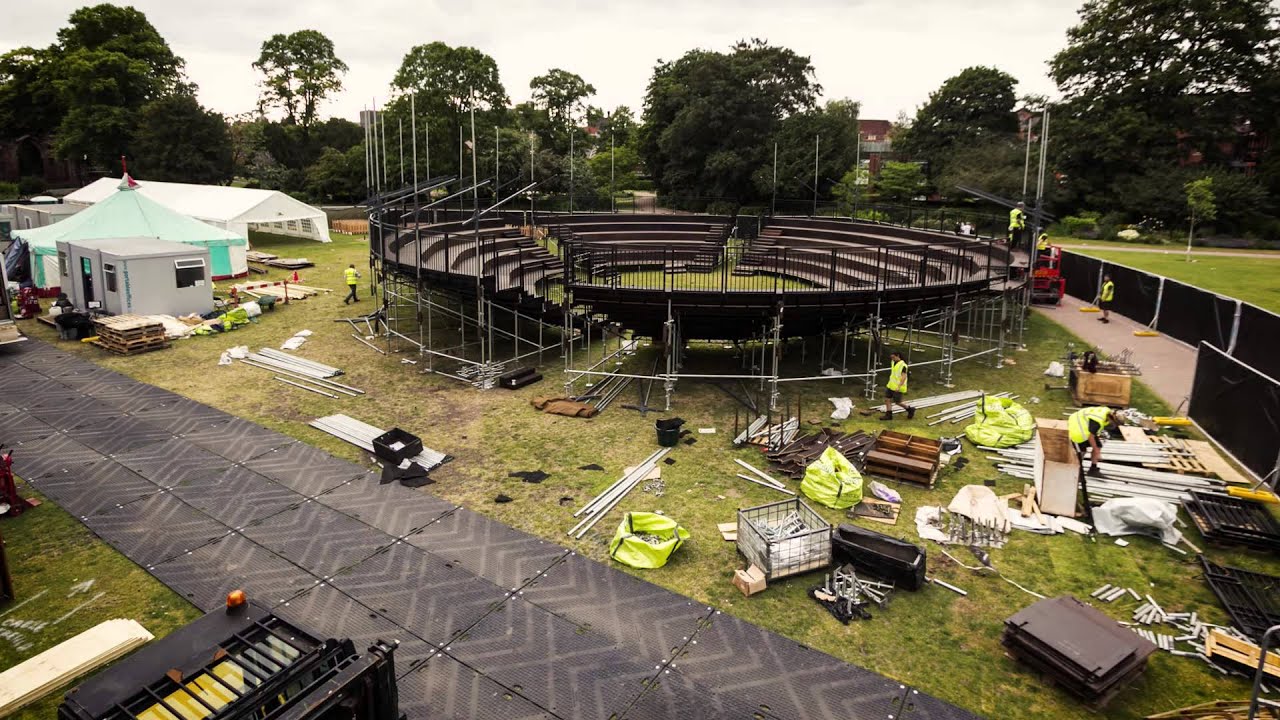 Building the Theatre Timelapse | Grosvenor Park Open Air Theatre