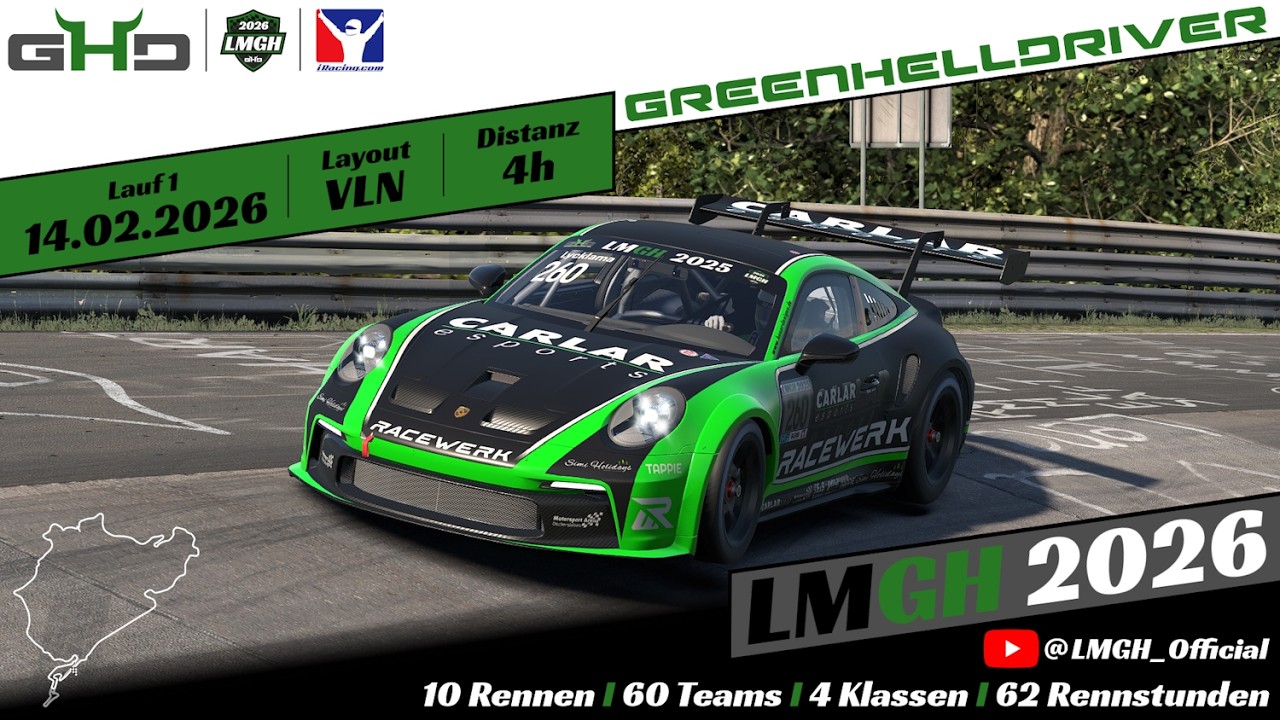 LMGH 2026 Lauf 1 | 4h Rennen | Langstreckenmeisterschaft Grüne Hölle 2026