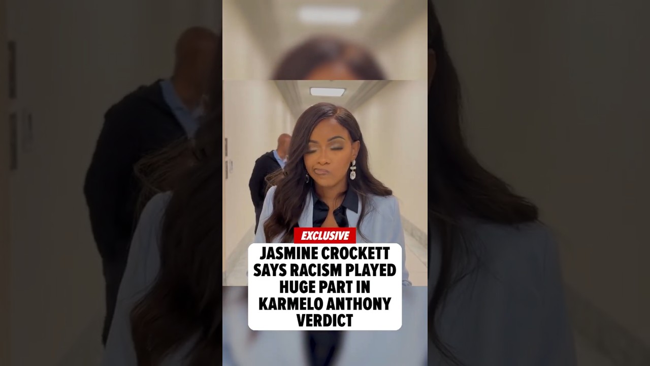 Jasmine Crockett Says Racism Decided The Verdict 😳🔥 #JasmineCrockett #KarmeloAnthony #Politics