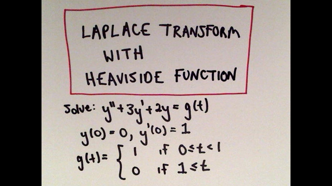 Differential Equation Using Laplace Transform + Heaviside Functions