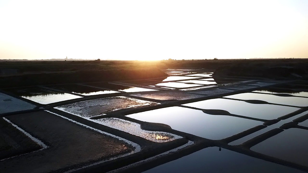 Guerande vue du ciel en Drone