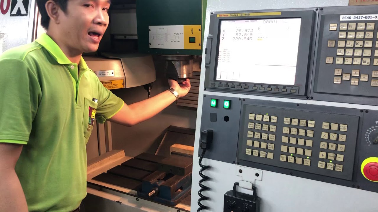 เครื่องกัด CNC, Fanuc (Set tools) 1/2