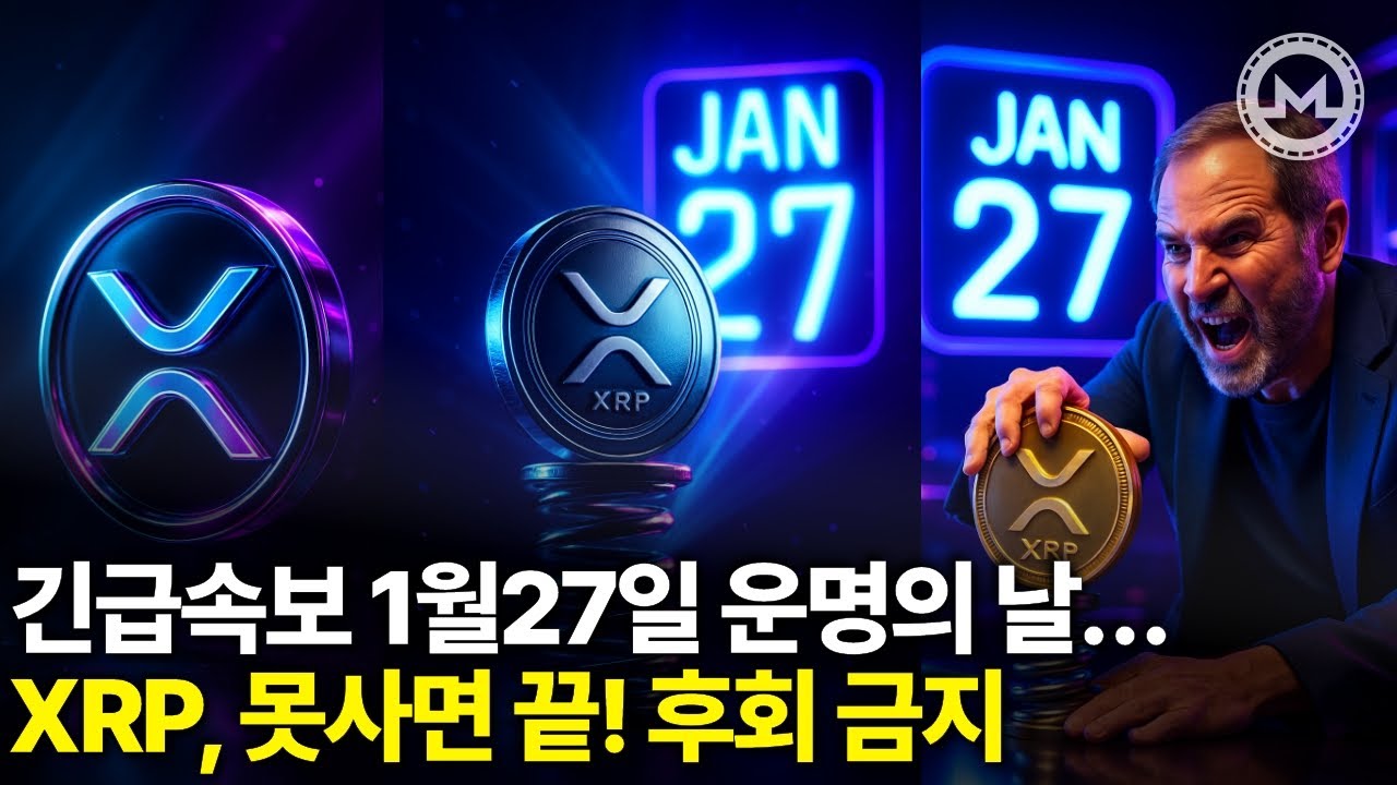 긴급속보 1월27일 XRP 운명의 날? 못사면 끝