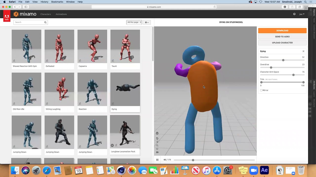 Simple character design in Cinema 4D for use in Mixamo.