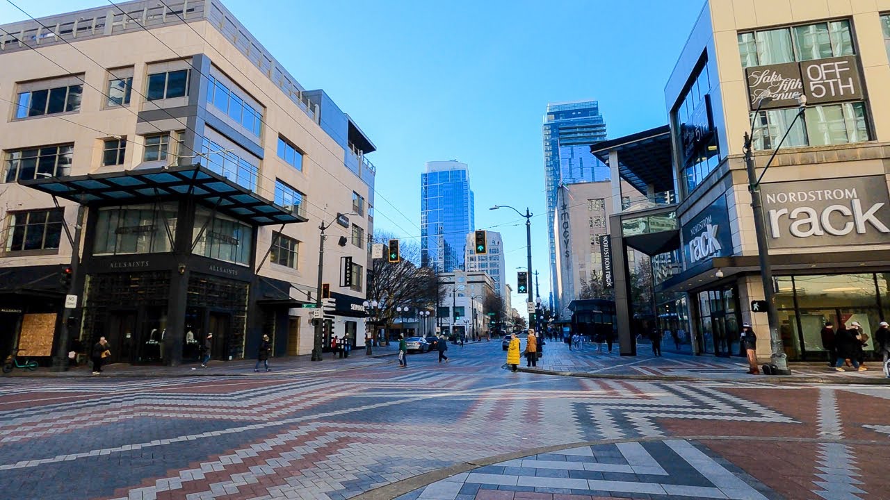 What Downtown Seattle Looks Like Today (January 9, 2022) | Walking Tour Westlake Center + Belltown