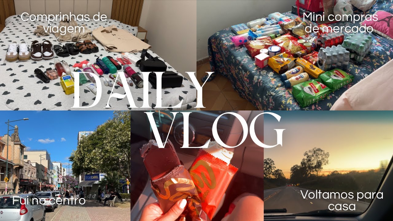 COMPRINHAS DE VIAGEM, MINI COMPRA DE MERCADO, VOLTAMOS PARA A CASA E MAIS | Larissa Nascimento