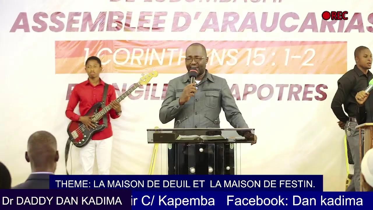 THEME: LA MAISON DE DEUIL ET  LA MAISON DE FESTIN. Dr Daddy Dan KADIMA