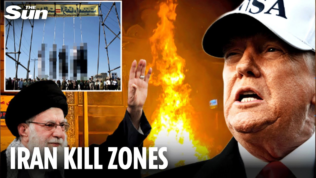 Iran 'lures' protesters into KILL ZONES and vows revenge if Trump attacks after execution warning
