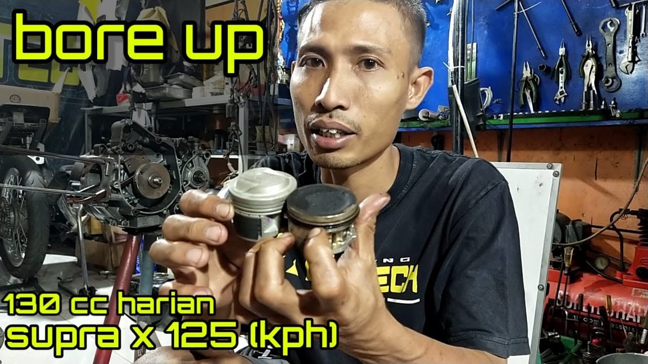 CARA BORE UP MESIN SUPRA KE 130 CC DENGAN BENAR DAN AMAN | TUTORIAL