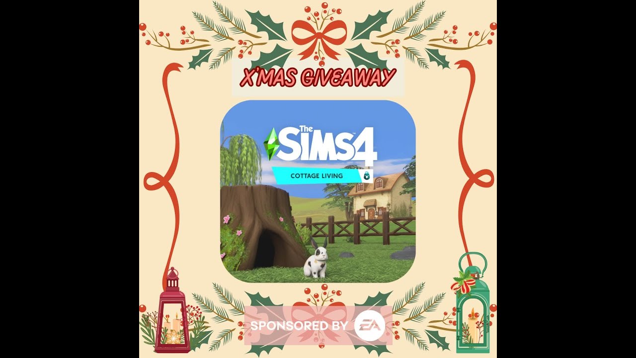 X'mas Giveaway : The Sims4 Cottage Living สุ่มหาผู้โชคดี