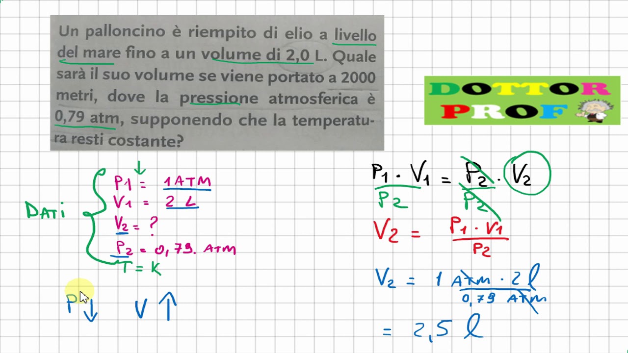 ESERCIZI LEGGI DEI GAS (isoterma, isobara, isocora - Boyle, Charles, Gay-Lussac)