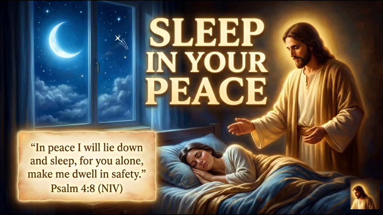 Peaceful Night With Jesus.1-hour Christian sleep worship video