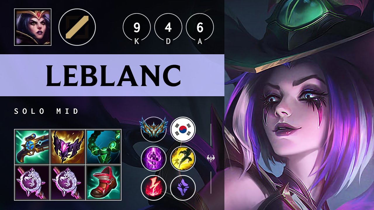 LeBlanc Mid vs Aurora: Godlike - KR Challenger Patch 14.23