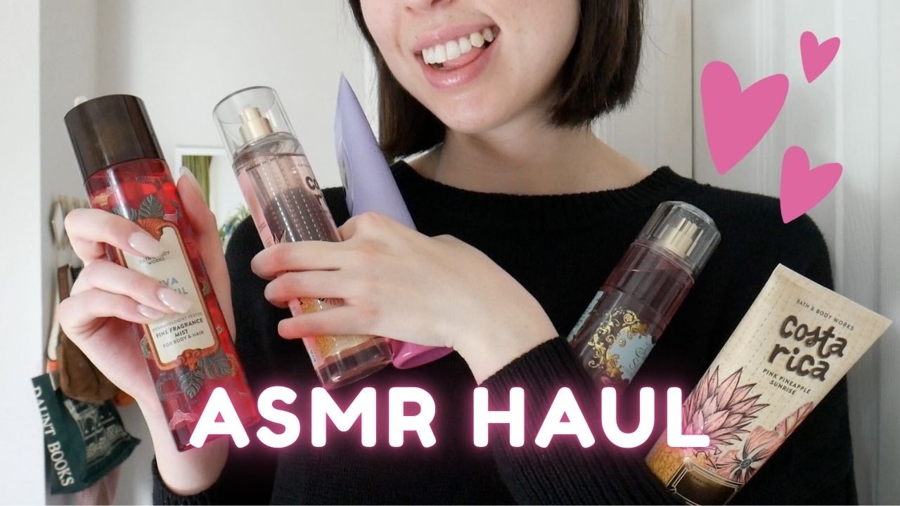 ASMR Bath & Body Works Haul 🌸 Long Nail Tapping *Soft Spoken*