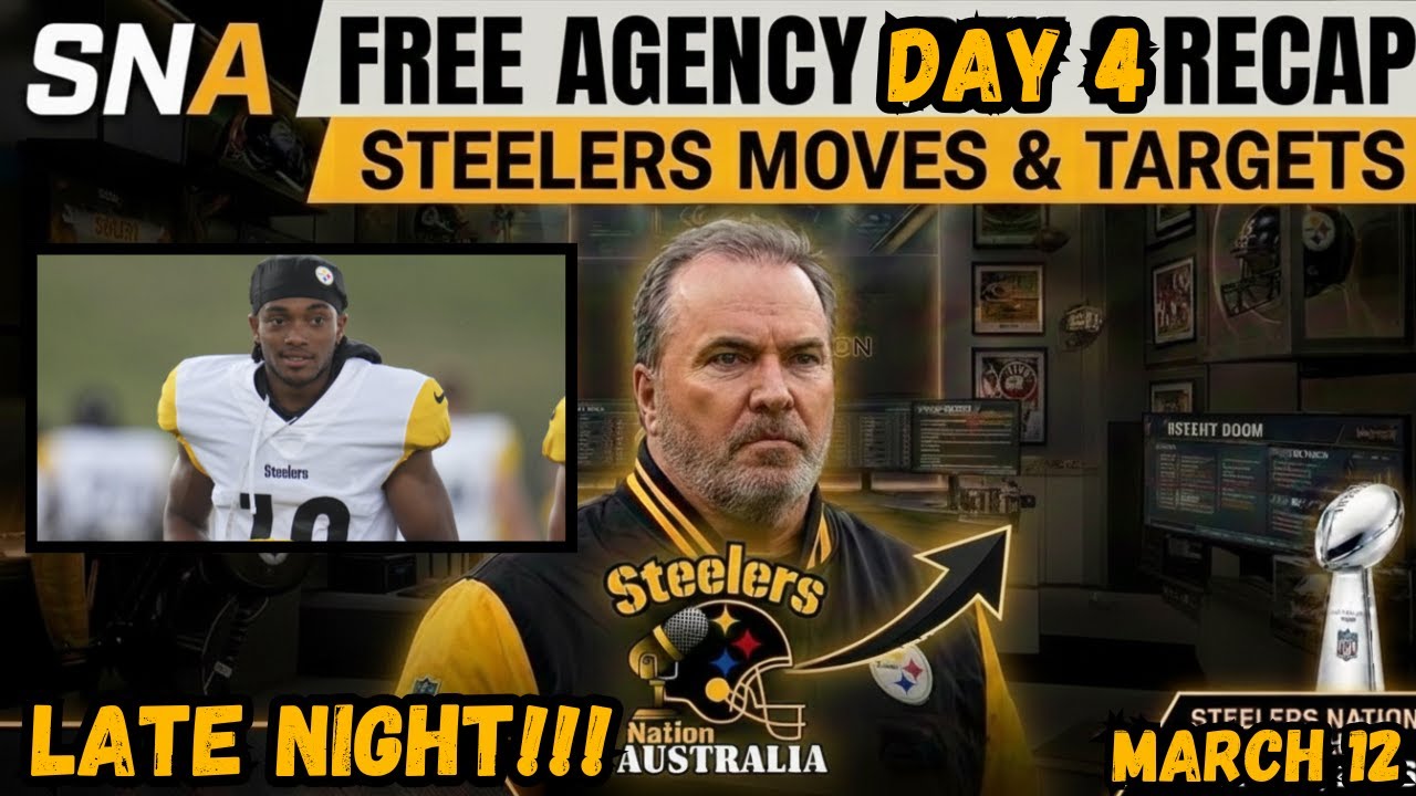 STEELERS Late NIGHT LIVE: Обзор 4-го дня свободных агентов Steelers!!! #Вперед