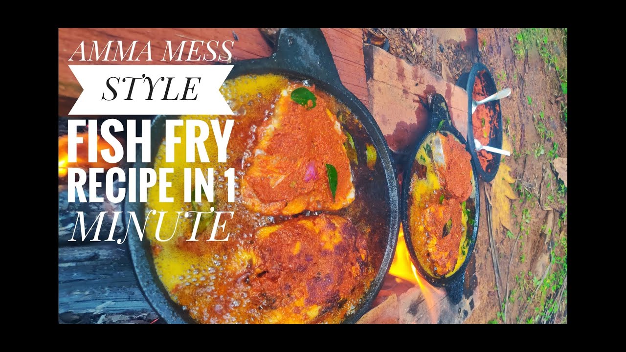 ONE MINUTE Calicut AmmaMess Style FishFry Recipe Have you tried the fish fry at Amma Mess in Kozh...